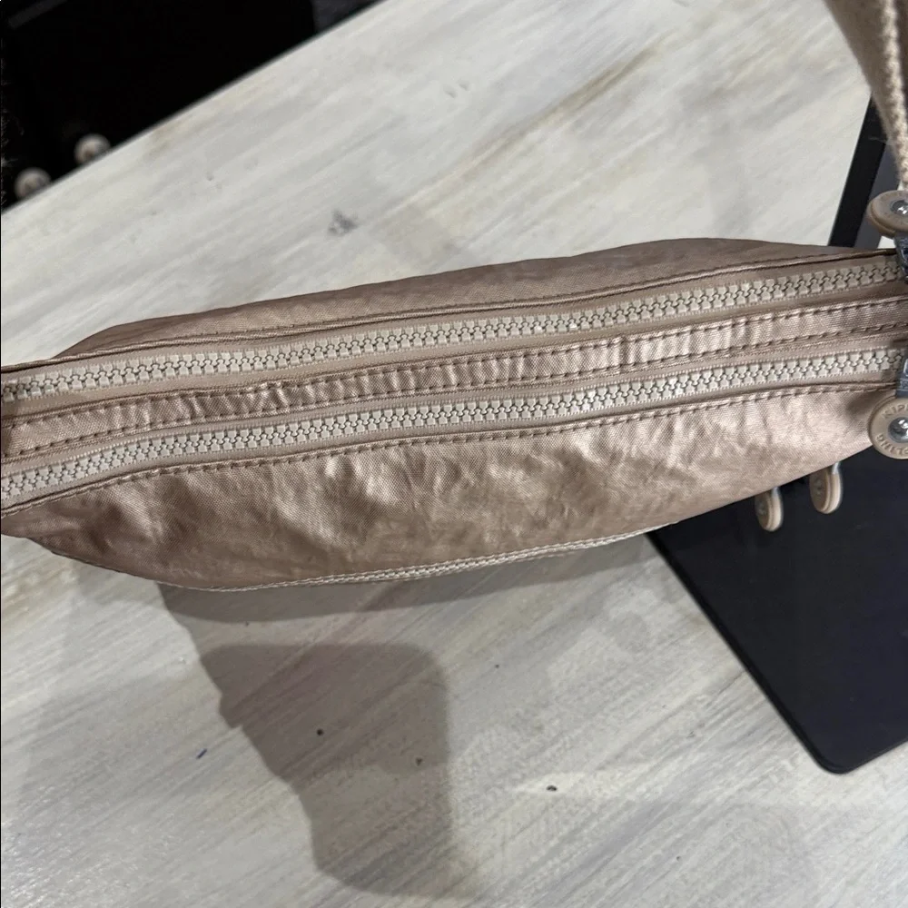 Kipling Metallic Tan Crossbody Bag
